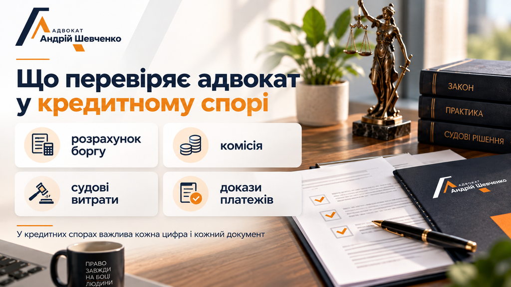 Що повинен перевірити адвокат під час кредитного спору